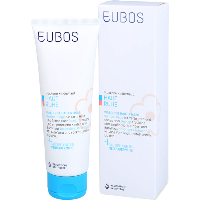 EUBOS Kinder Haut Ruhe Waschgel, 125 ml Gel