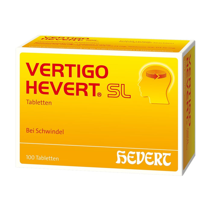 Vertigo Hevert SL bei Schwindelzuständen, 100 St. Tabletten