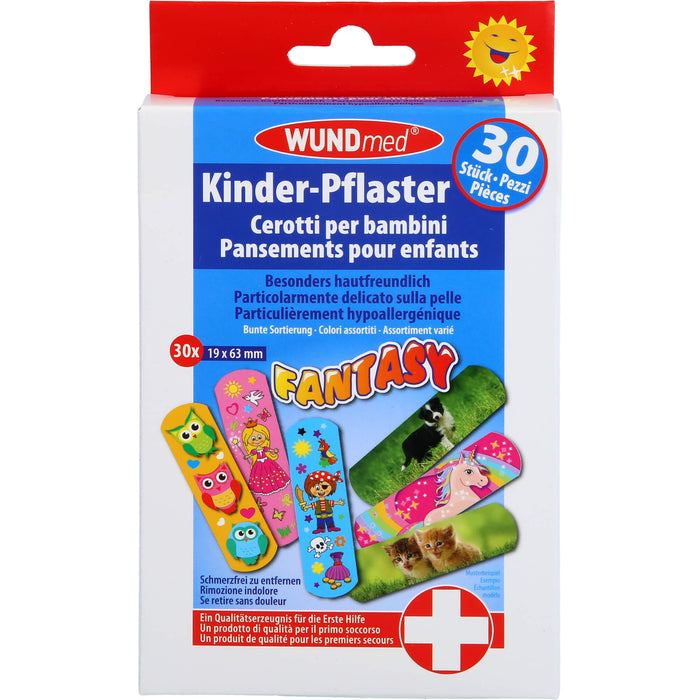 WUNDmed Kinder-Pflaster Fantasy, 30 pc Pansement