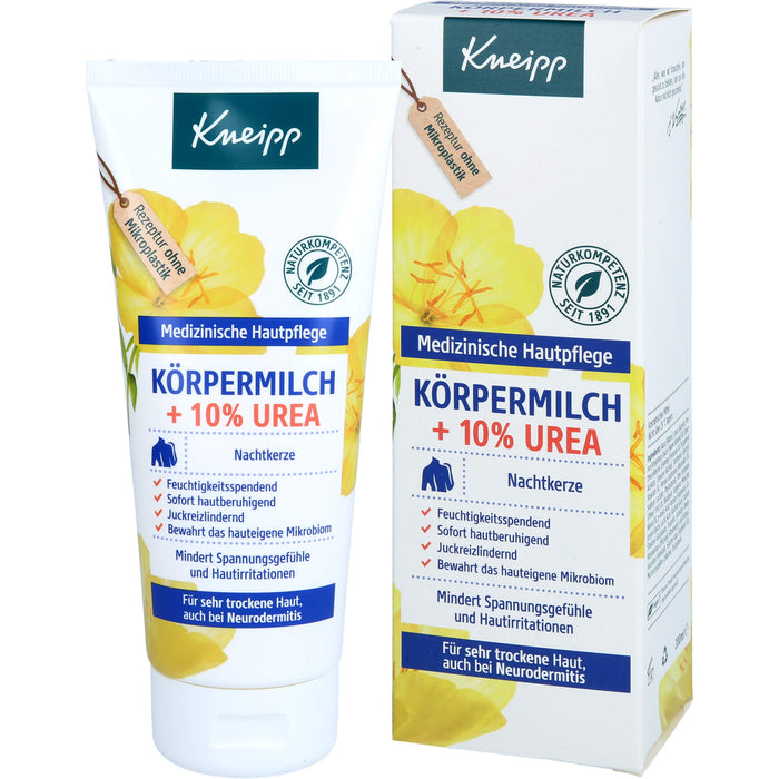 Kneipp Körpermilch Nachtkerze + 10% Urea für sehr trockene Haut, 200 ml Lotion