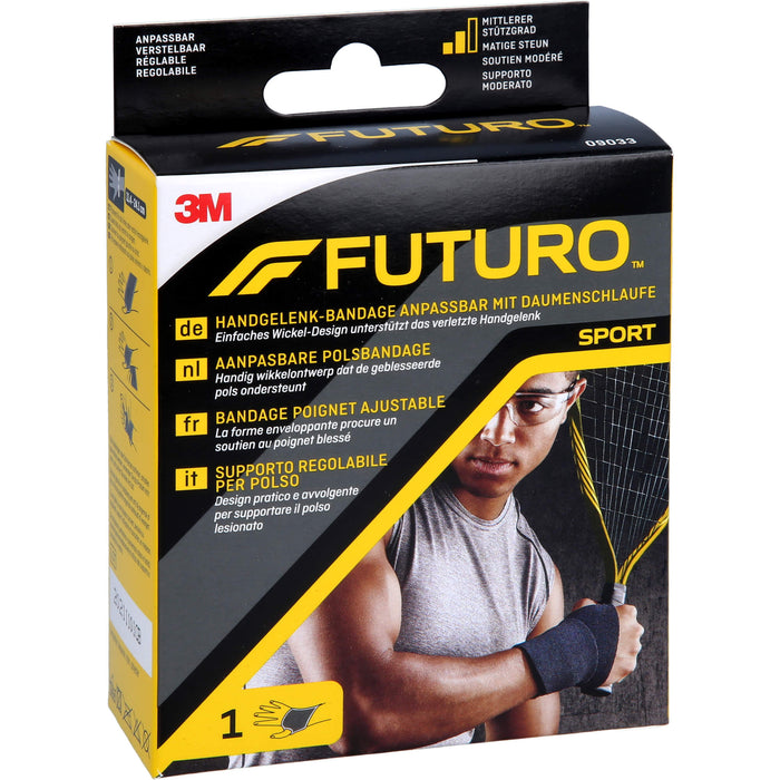 3M FUTURO SPORT Handgelenk-Bandage zur Entlastung schwacher oder schmerzender Handgelenke, 1 pc Bandage