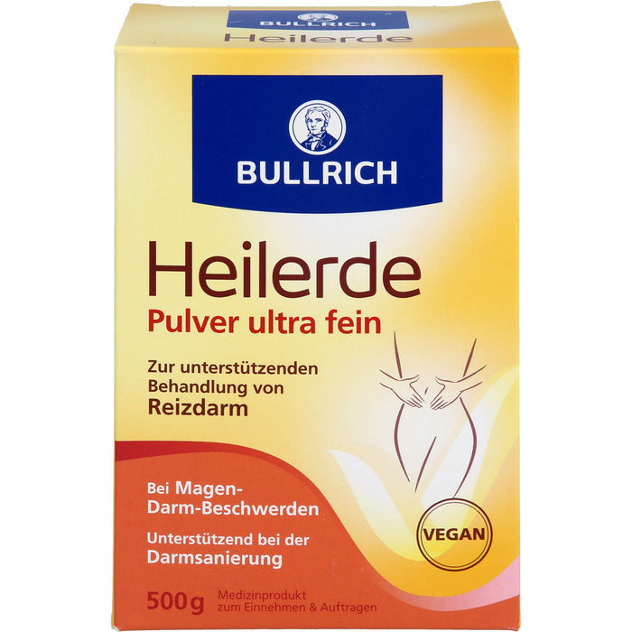 BULLRICH Heilerde Pulver ultra fein zur unterstützenden Behandlung von Reizdarm, 500 g Poudre