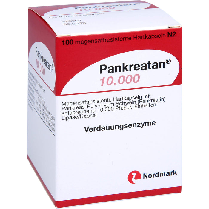 Pankreatan 10.000, Magensaftresistente Hartkapseln, 100 pcs. Capsules