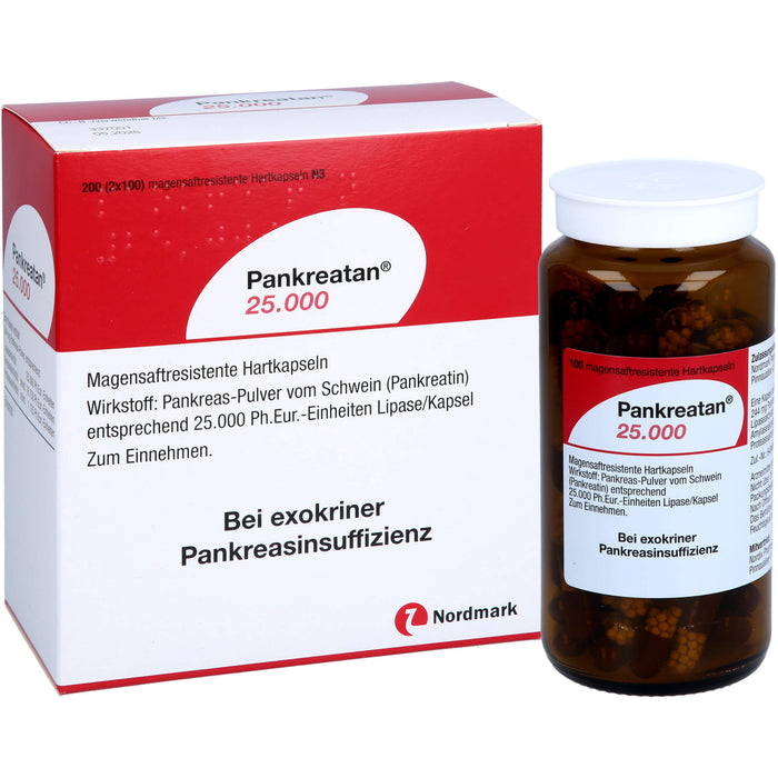 Pankreatan 25.000 Verdauungsenzyme Hartkapseln, 200 pcs. Capsules