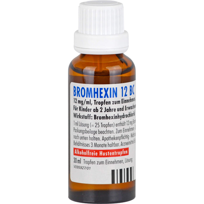 BROMHEXIN 12 BC Hustentropfen, 30 ml Lösung