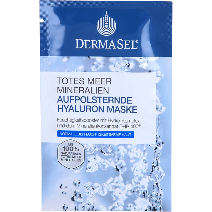 DERMASEL Totes Meer Mineralien aufpolsternde Hyaluron-Maske, 12 ml Masque facial