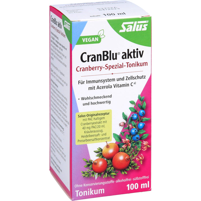 CranBlu aktiv Cranberry-Spezial-Tonikum, 100 ml Solution