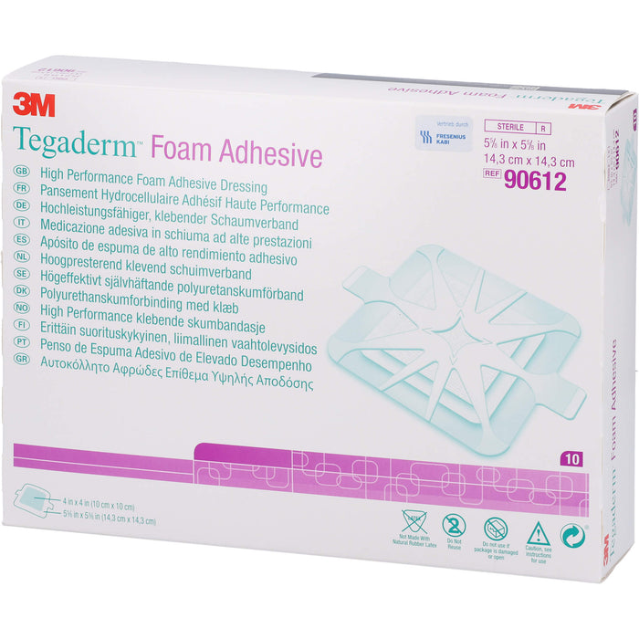 Tegaderm Foam Adhesive FK 14,3x14,3cm, 10 St VER