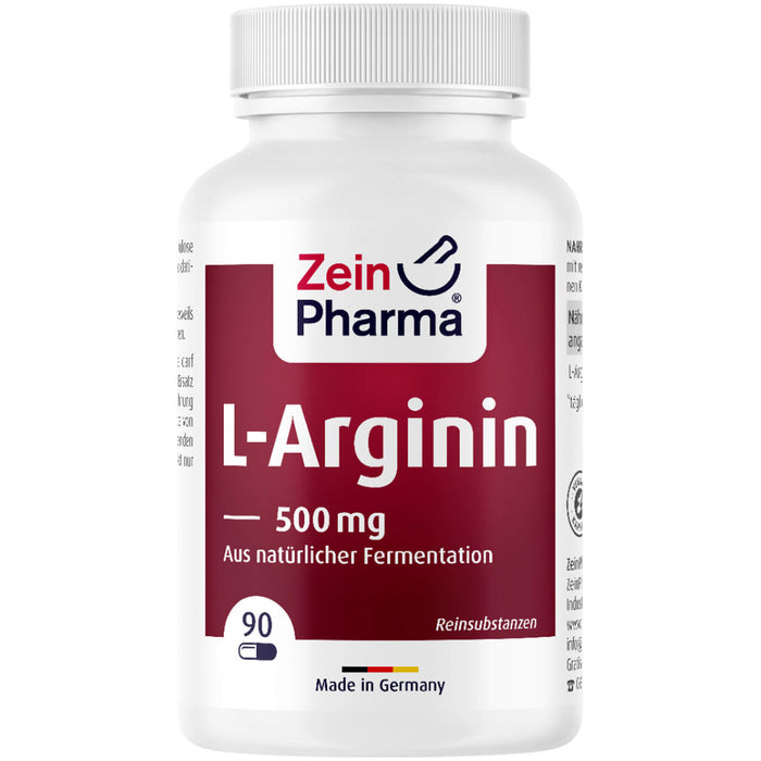 ZeinPharma L-Arginin 500 mg Kapseln, 90 pcs. Capsules