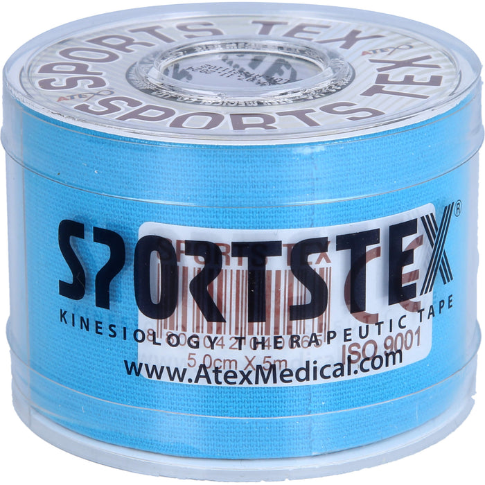 SPORTS-TEX Kinesiologie TAPE 5cmx5m Blau, 1 pcs. Patch