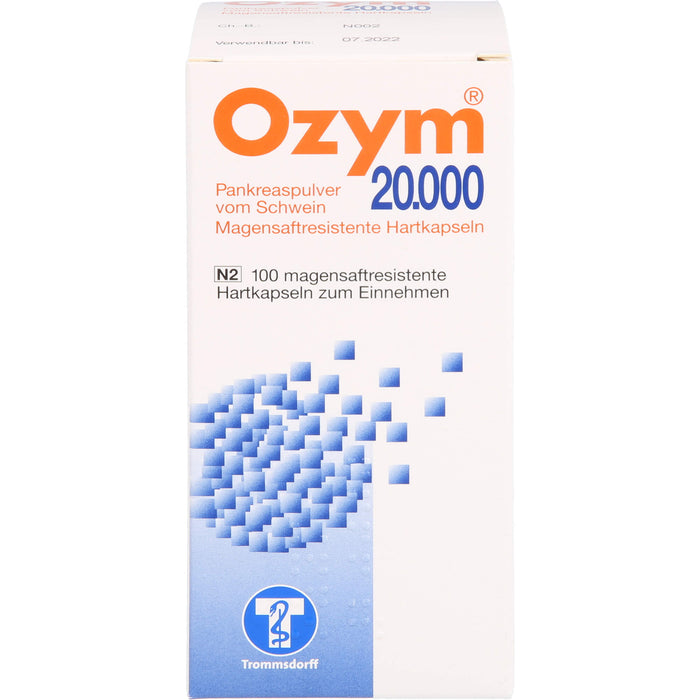 Ozym 20.000, magensaftresistente Hartkaps., 100 pc Capsules