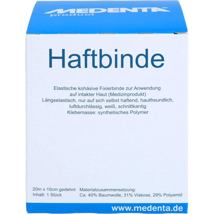 MEDENTA Haftbinde elastisch 10 cm x 20 m, 1 pcs. Bandage