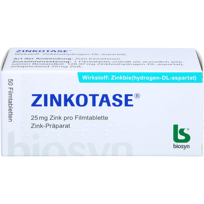 ZINKOTASE Filmtabletten, 50 St. Tabletten