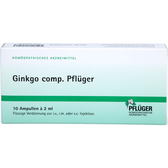 Ginkgo comp. Pflüger Amp., 10 St. Ampullen