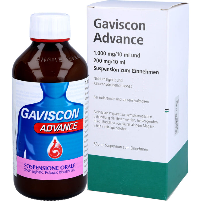 Gaviscon Advance Eurim Suspension, 500 ml Solution