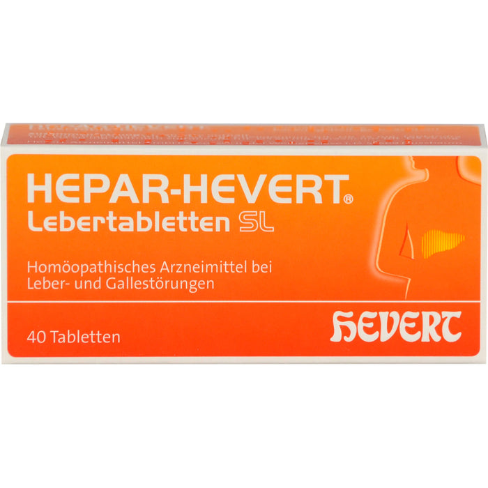 Hepar Hevert Lebertabl Sl, 40 St TAB