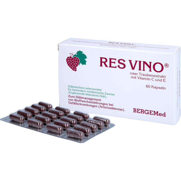 Res Vino Kapseln Roter Traubenextrakt, 60 pcs. Capsules