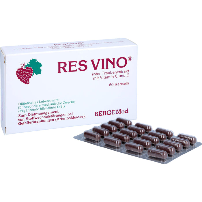 Res Vino Kapseln Roter Traubenextrakt, 60 pc Capsules