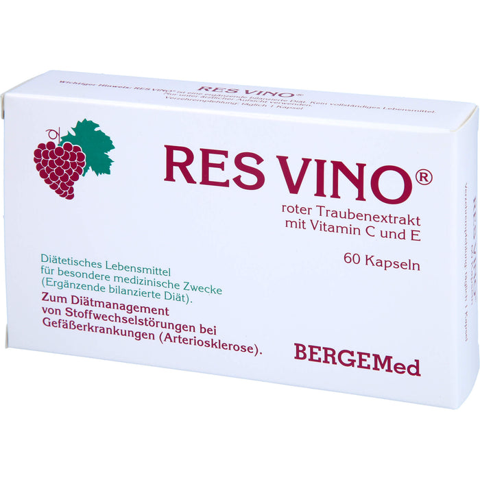 Res Vino Kapseln Roter Traubenextrakt, 60 pc Capsules