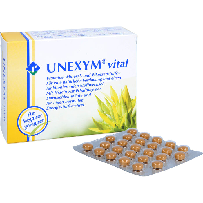 UNEXYM vital Filmtabletten für eine natürliche Verdauung, 100 St. Tabletten