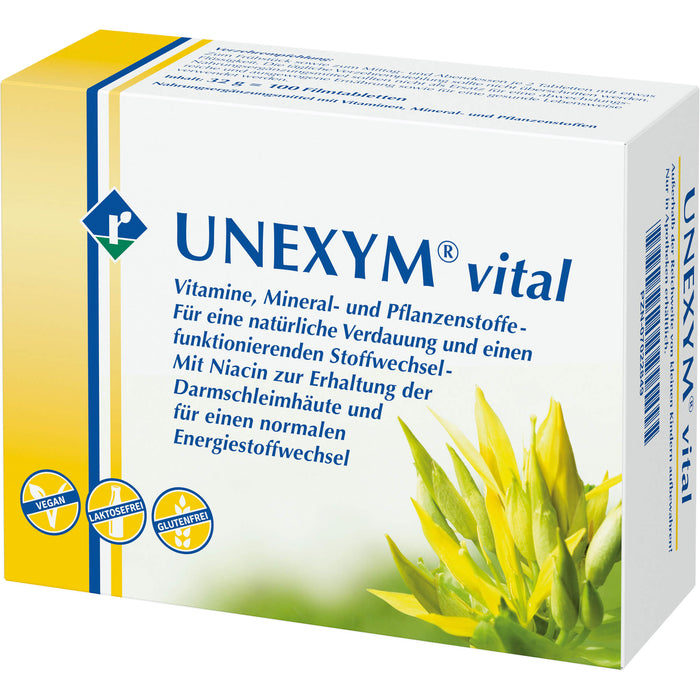 UNEXYM vital Filmtabletten für eine natürliche Verdauung, 100 pcs. Tablets