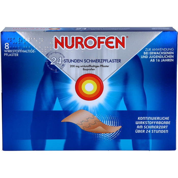 Nurofen Gelenk- und Muskelschmerzlinderung Ibuprofen 200 mg medizinisches Pflaster, 8 pc Pansement