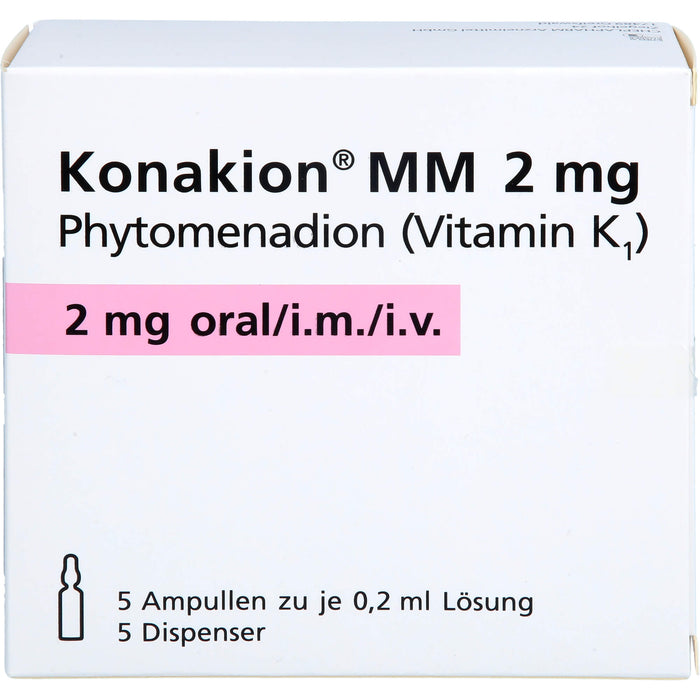 Konakion MM 2 mg Ampullen, 5 pc Ampoules