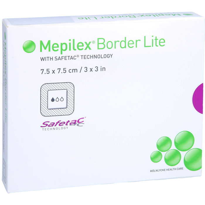 MEPILEX Border Lite Verband 7,5x7,5cm steril, 5 St VER