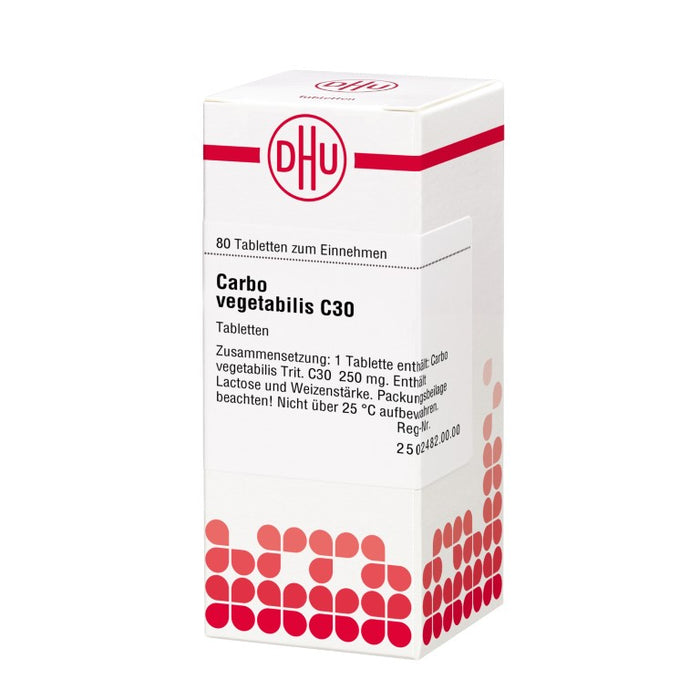 DHU Carbo vegetabilis C30 Tabletten, 80 pc Tablettes