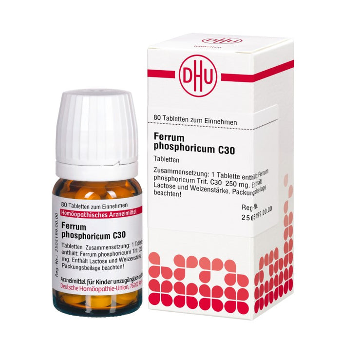 DHU Ferrum phosphoricum C30 Tabletten, 80 St. Tabletten