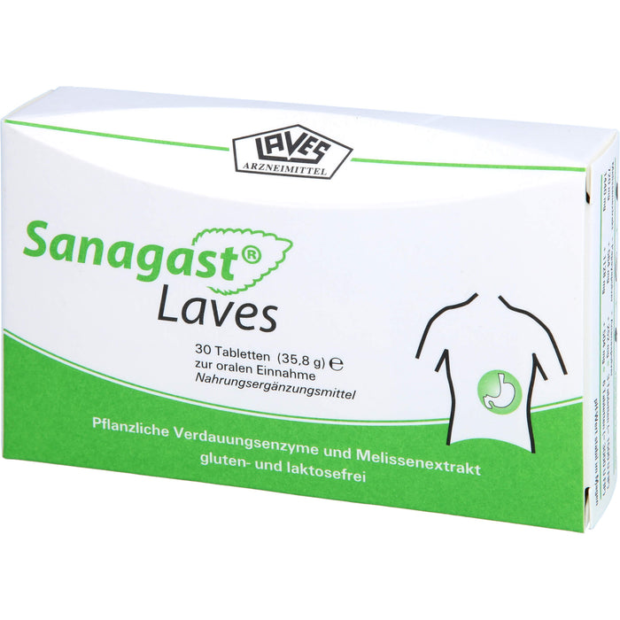 Sanagast Laves Tabletten, 30 pc Tablettes