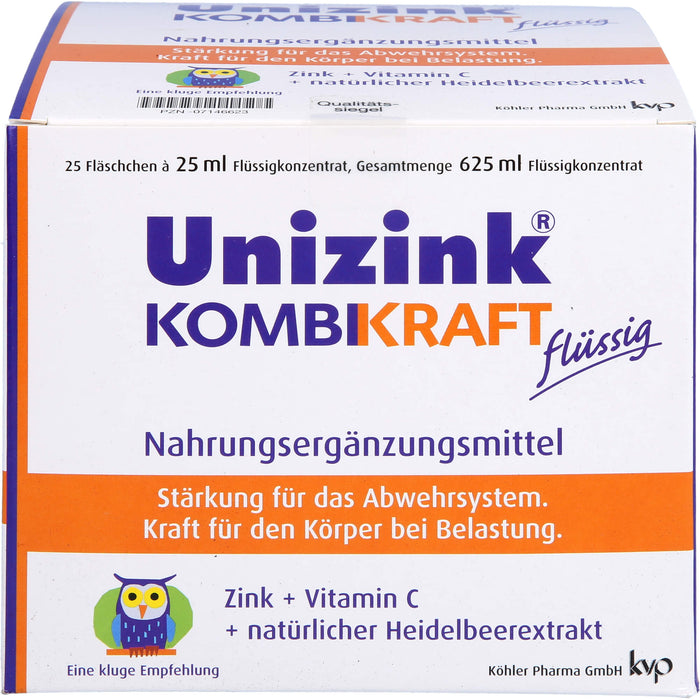 Unizink Kombikraft Fläschchen, 25 St. Ampullen