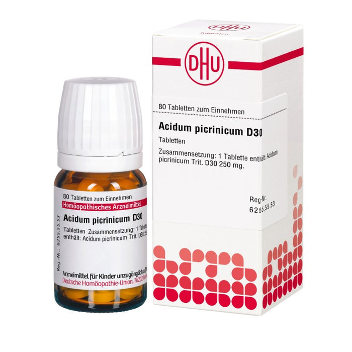 Acidum picrinicum D30 DHU Tabletten, 80 St. Tabletten