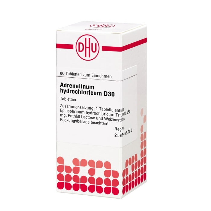 DHU Adrenalinum hydrochloricum D30 Tabletten, 80 pc Tablettes