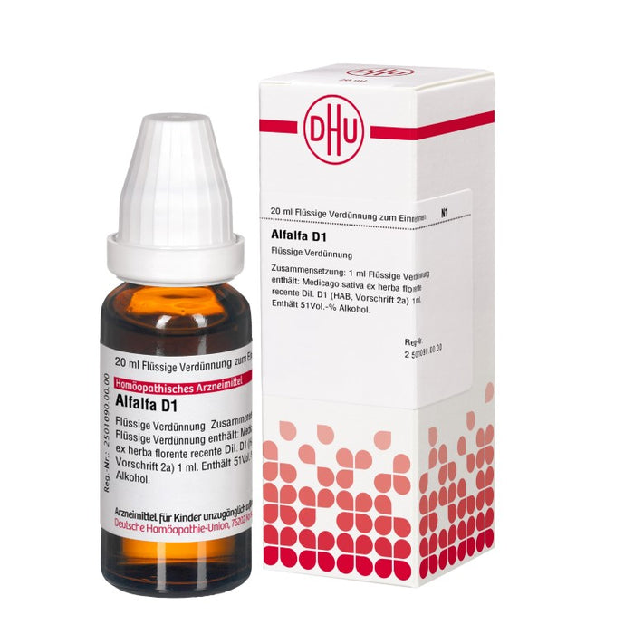 Alfalfa D1 DHU Dilution, 20 ml Lösung