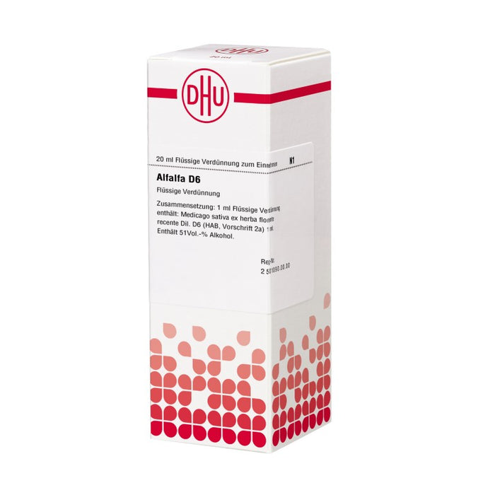 Alfalfa D6 DHU Dilution, 20 ml Lösung