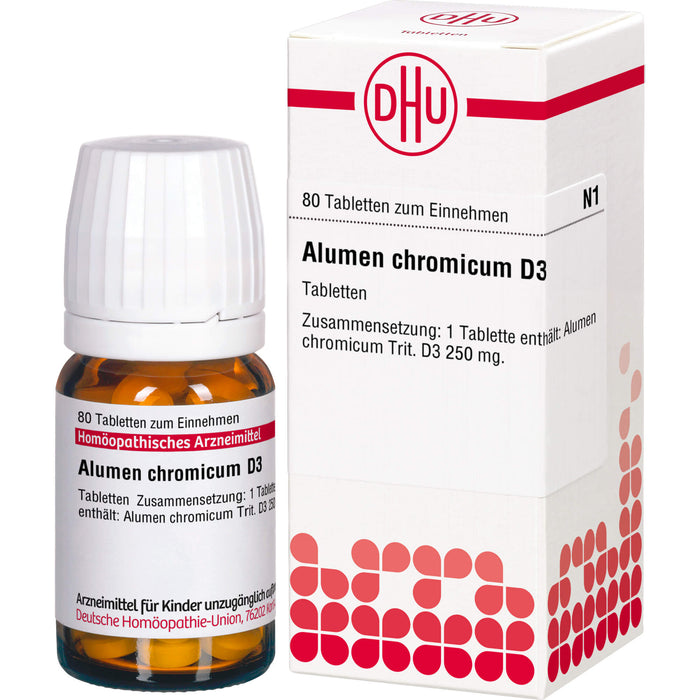 DHU Alumen chromicum D3 Tabletten, 80 St. Tabletten