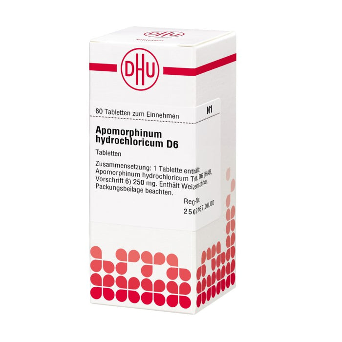 DHU Apomorphinum hydrochloricum D6 Tabletten, 80 pc Tablettes