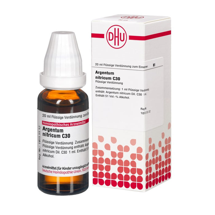 DHU Argentum nitricum C30 Dilution, 20 ml Lösung