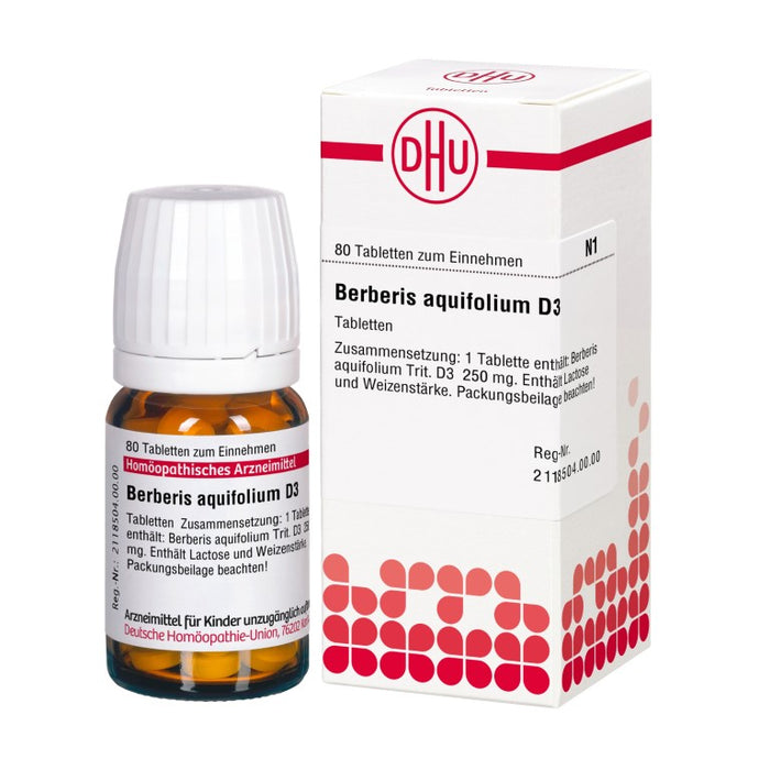 Berberis aquifolium D3 DHU Tabletten, 80 St. Tabletten