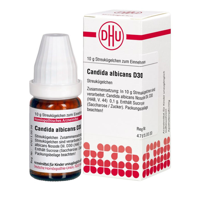 DHU Candida albicans D30 Streukügelchen, 10 g Globuli