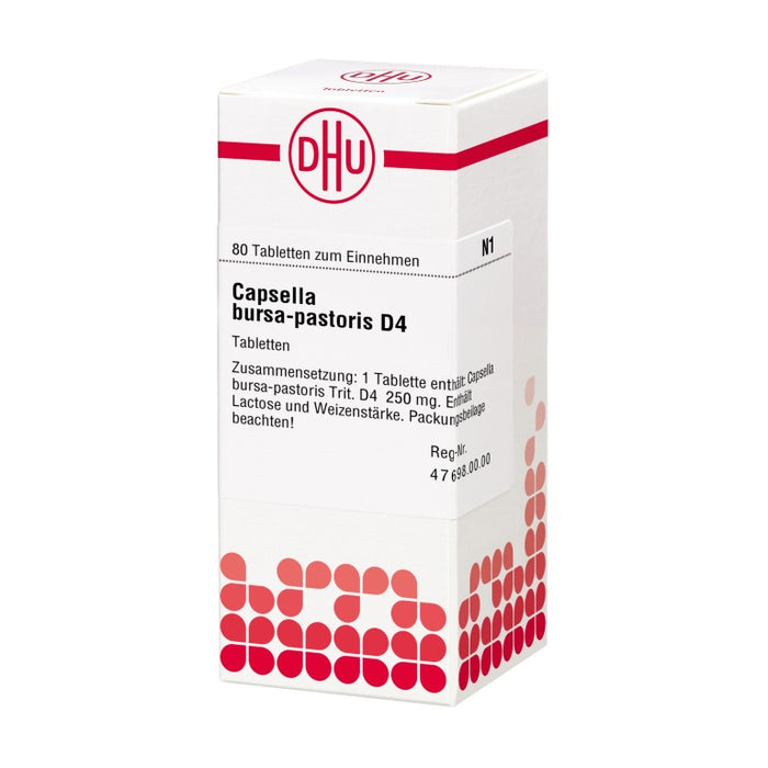 DHU Capsella bursa-pastoris D4 Tabletten, 80 St. Tabletten