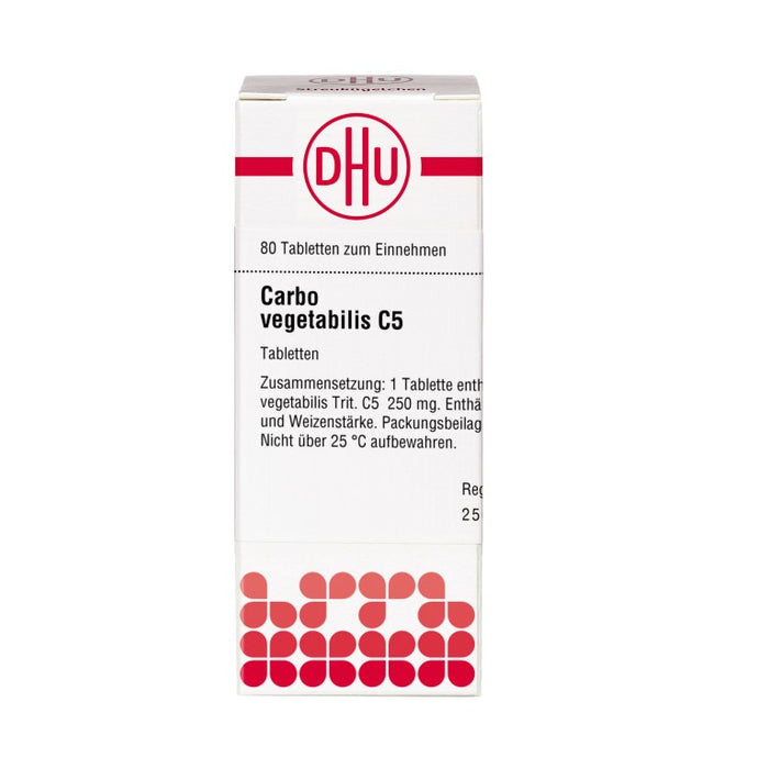 DHU Carbo vegetabilis C5 Tabletten, 80 pc Tablettes