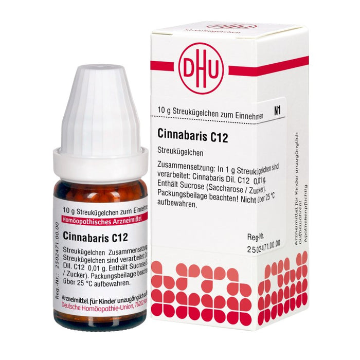 DHU Cinnabaris C12 Streukügelchen, 10 g Globules