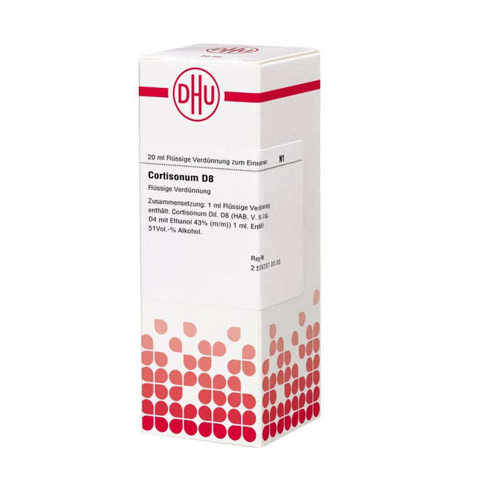 Cortisonum D8 DHU Dilution, 20 ml Lösung