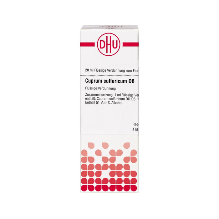 Cuprum sulfuricum D6 DHU Dilution, 20 ml Lösung