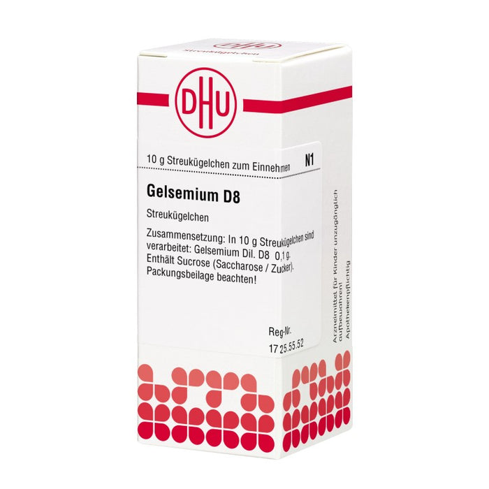 DHU Gelsemium D8 Streukügelchen, 10 g Globuli