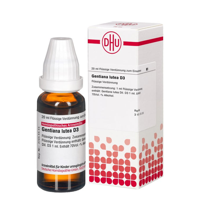 Gentiana lutea D3 DHU Dilution, 20 ml Lösung