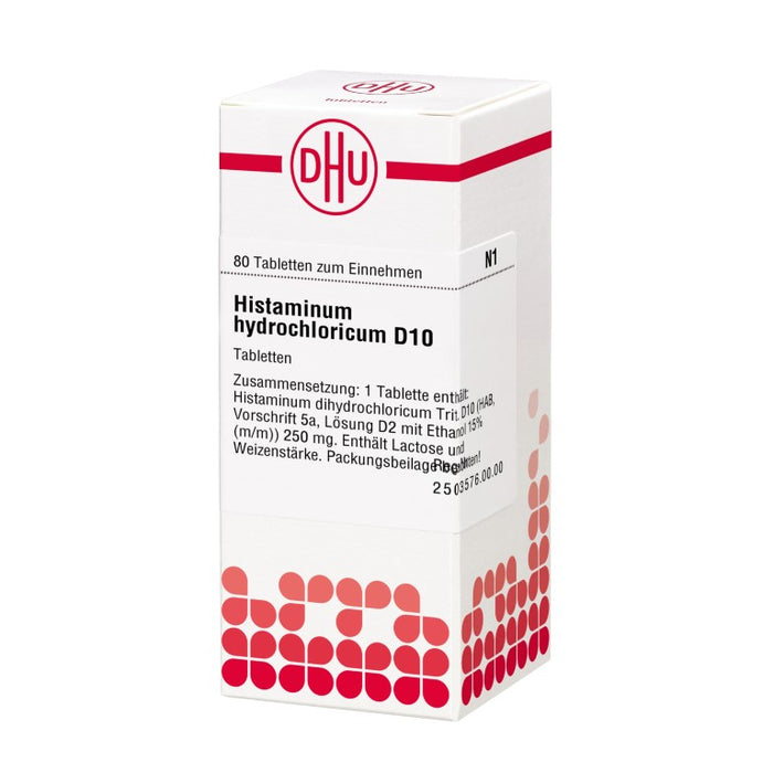 DHU Histaminum hydrochloricum D10 Tabletten, 80 St. Tabletten