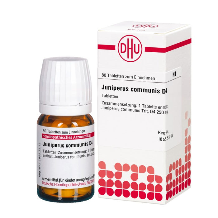 DHU Juniperus communis D4 Tabletten, 80 St. Tabletten